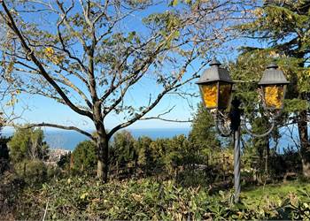 Panoramico Appartamento con taverna e giardino,  in villa trifamiliare